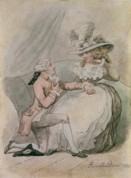 The Proposal by Thomas Rowlandson, 1796